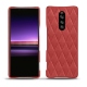 硬质真皮保护套 Sony Xperia 1 - Cerise vintage - Couture
