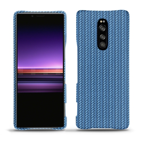 Funda de piel Sony Xperia 1Abaca ishia ( Pantone #395775 ) 