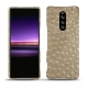 Sony Xperia 1 leather cover - Autruche desert