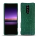 Funda de piel Sony Xperia 1 - Crocodile pino