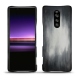 Capa em pele Sony Xperia 1 - Gris Patine