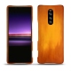 Sony Xperia 1 leather cover - Orange Patine