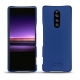 Lederschutzhülle Sony Xperia 1 - Bleu Océan PU