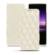 Capa em pele Sony Xperia 1 - Blanc - Couture ( Bologna - White ) 