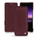 Capa em pele Sony Xperia 1 - Lie de vin ( Pantone 5115C ) 