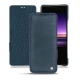 Housse cuir Sony Xperia 1 - Jean vintage ( Roughtcut - Pantone 285U  ) 