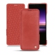 Sony Xperia 1 leather case - Cerise vintage ( Pantone 185C ) 