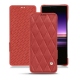 Housse cuir Sony Xperia 1 - Cerise vintage - Couture