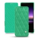 Sony Xperia 1 leather case - Menthe vintage - Couture