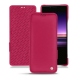 Sony Xperia 1 leather case - Rose fluo