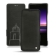 Housse cuir Sony Xperia 1 - Negre poudro