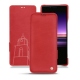 Sony Xperia 1 leather case - Rouge troupelenc