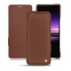 Housse cuir Sony Xperia 1 - Marron délicat