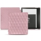 Housse cuir Amazon Kindle Oasis (2019) - Rose - Couture ( Nappa - Pantone 2365C ) 