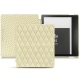 Housse cuir Amazon Kindle Oasis (2019) - Ivoire - Couture ( Sleek P C12 - White ) 
