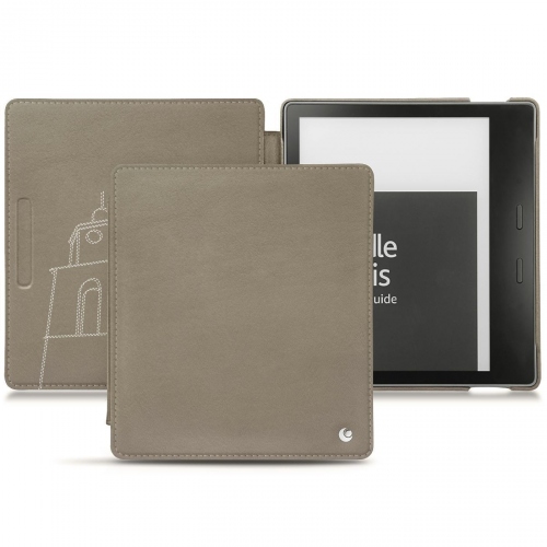 Capa em pele Amazon Kindle Oasis (2019)Darboun sabla ( Pantone #BCB1A1 )