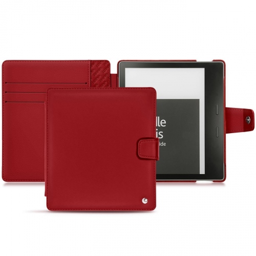 レザーケース Amazon Kindle Oasis (2019)Rouge ( Nappa - Pantone #d50032 ) 