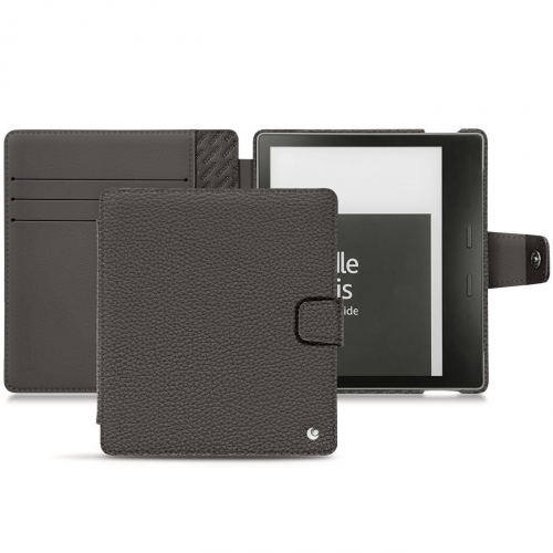 Amazon Kindle Oasis (2019) leather caseAnthracite ( Pantone #41403c ) 