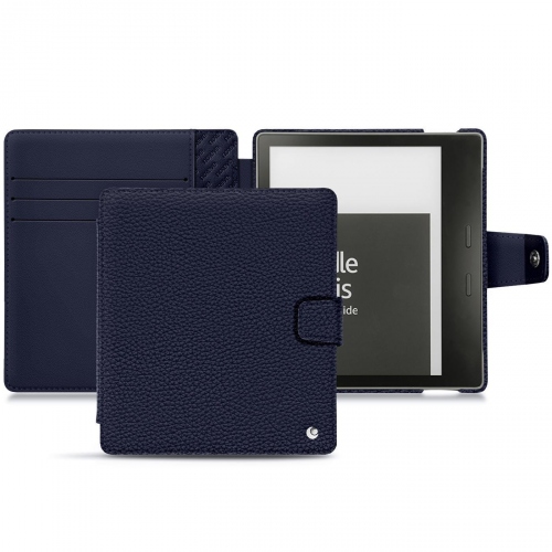 Amazon Kindle Oasis (2019) leather caseCobalt ( Pantone #2b253f ) 