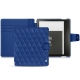 Housse cuir Amazon Kindle Oasis (2019) - Bleu océan - Couture ( Nappa - Pantone 293C ) 