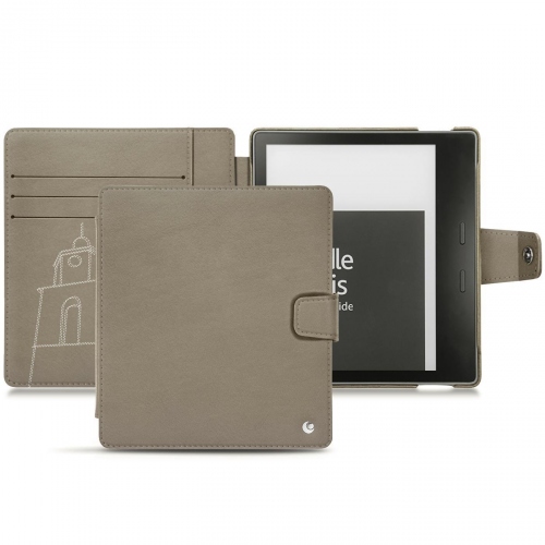 Amazon Kindle Oasis (2019) leather caseDarboun sabla ( Pantone #BCB1A1 )