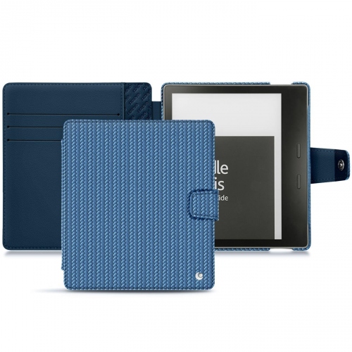Housse cuir Amazon Kindle Oasis (2019) : Protection pour liseuses et tablettes sur NoreveAbaca ishia ( Pantone #395775 ) 