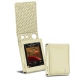 Housse cuir Cowon Plenue D2 - Ivoire ( Sleek P C12 - White ) 