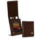Cowon Plenue D2 leather case - Châtaigne - Couture ( Pantone 476C ) 