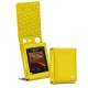 Cowon Plenue D2 leather case - Jaune fluo