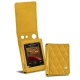 レザーケース Cowon Plenue D2 - Jaune soulèu - Couture