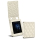 Capa em pele Cowon Plenue D - Blanc - Couture ( Bologna - White ) 