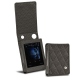 Cowon Plenue D leather case - Anthracite - Couture ( Pantone 424C ) 