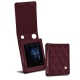 Funda de piel Cowon Plenue D - Lie de vin - Couture ( Pantone 5115C ) 