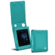 Cowon Plenue D leather case - Bleu fluo