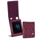 Cowon Plenue D leather case - Prune vintage - Couture