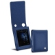 Cowon Plenue D leather case - Bleu frisson