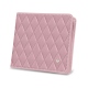 Portamonete - Anti-RFID / NFC - Rose - Couture ( Nappa - Pantone 2365C ) 