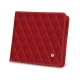 Porte-monnaie - Anti-RFID / NFC - Rouge - Couture ( Nappa - Pantone 199C ) 