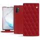 Capa em pele Samsung Galaxy Note10+ - Rouge - Couture ( Nappa - Pantone 199C ) 