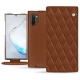 Capa em pele Samsung Galaxy Note10+ - Marron - Couture ( Nappa - Pantone 1615C ) 