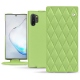 Custodia in pelle Samsung Galaxy Note10+ - Vert olive - Couture ( Nappa - Pantone 578U ) 