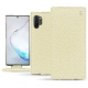 Capa em pele Samsung Galaxy Note10+ - Ivoire ( Sleek P C12 - White ) 