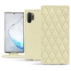 Custodia in pelle Samsung Galaxy Note10+ - Ivoire - Couture ( Sleek P C12 - White ) 