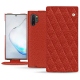 Samsung Galaxy Note10+ leather case - Papaye - Couture ( Pantone 180C ) 