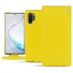 Samsung Galaxy Note10+ leather case - Jaune fluo