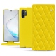 Capa em pele Samsung Galaxy Note10+ - Jaune fluo - Couture