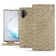 Housse cuir Samsung Galaxy Note10+ - Autruche desert