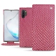 Custodia in pelle Samsung Galaxy Note10+ - Serpent ciclamino