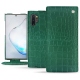 Housse cuir Samsung Galaxy Note10+ - Crocodile pino