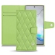 Funda de piel Samsung Galaxy Note10+ - Vert olive - Couture ( Nappa - Pantone 578U ) 